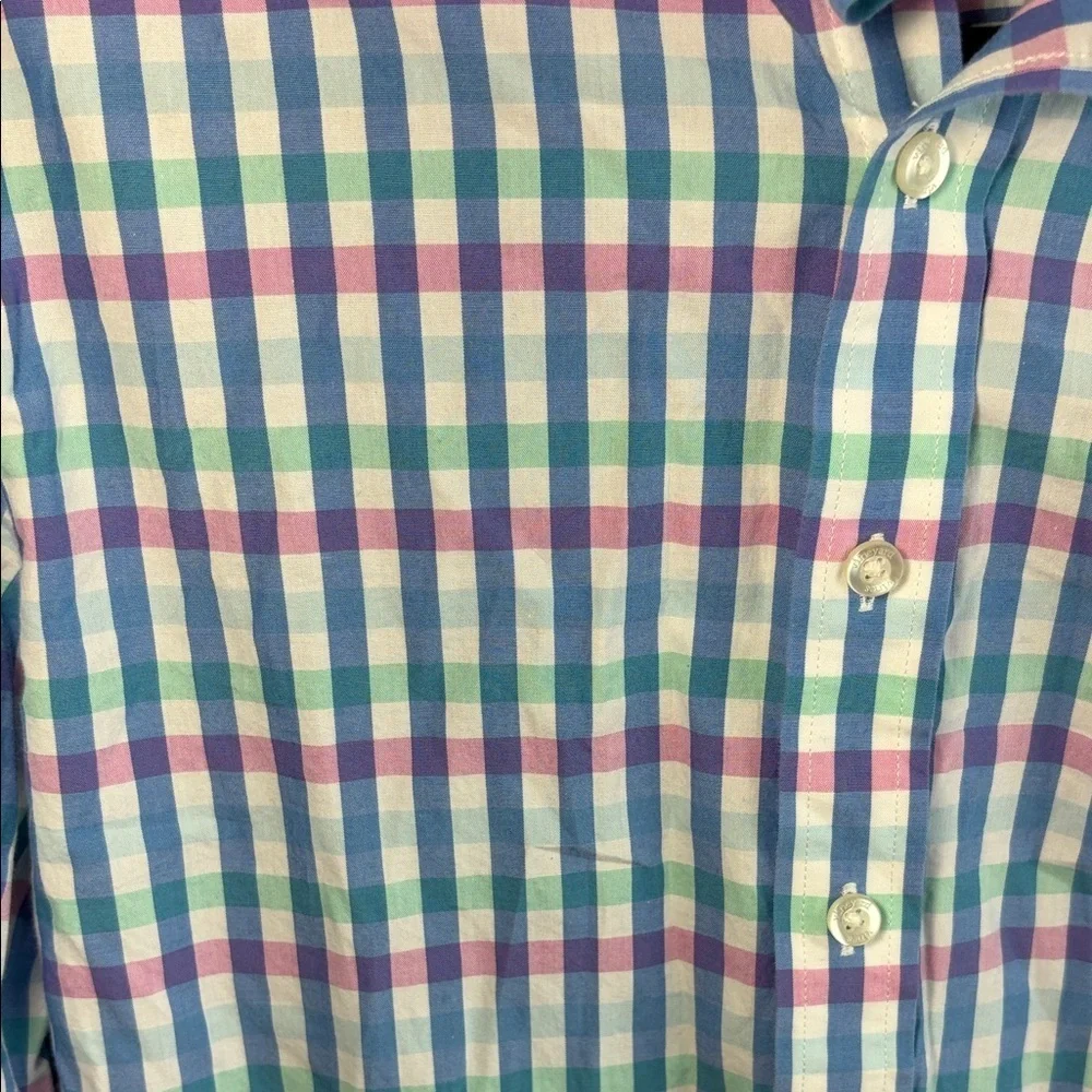 Vineyard Vines Boys Whale Shirt Pastel Plaid Button-down - XL(18)